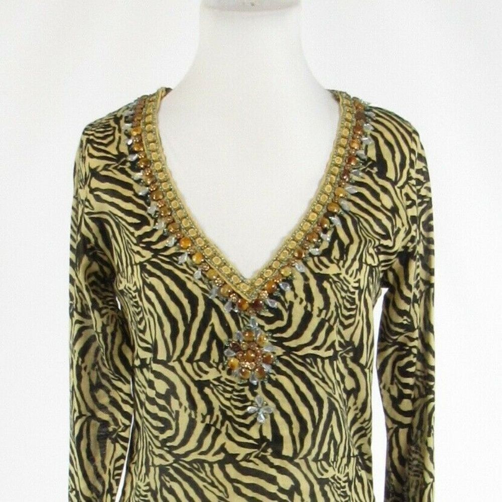 Barbara Gerwit Black Beige Blouse S View 2